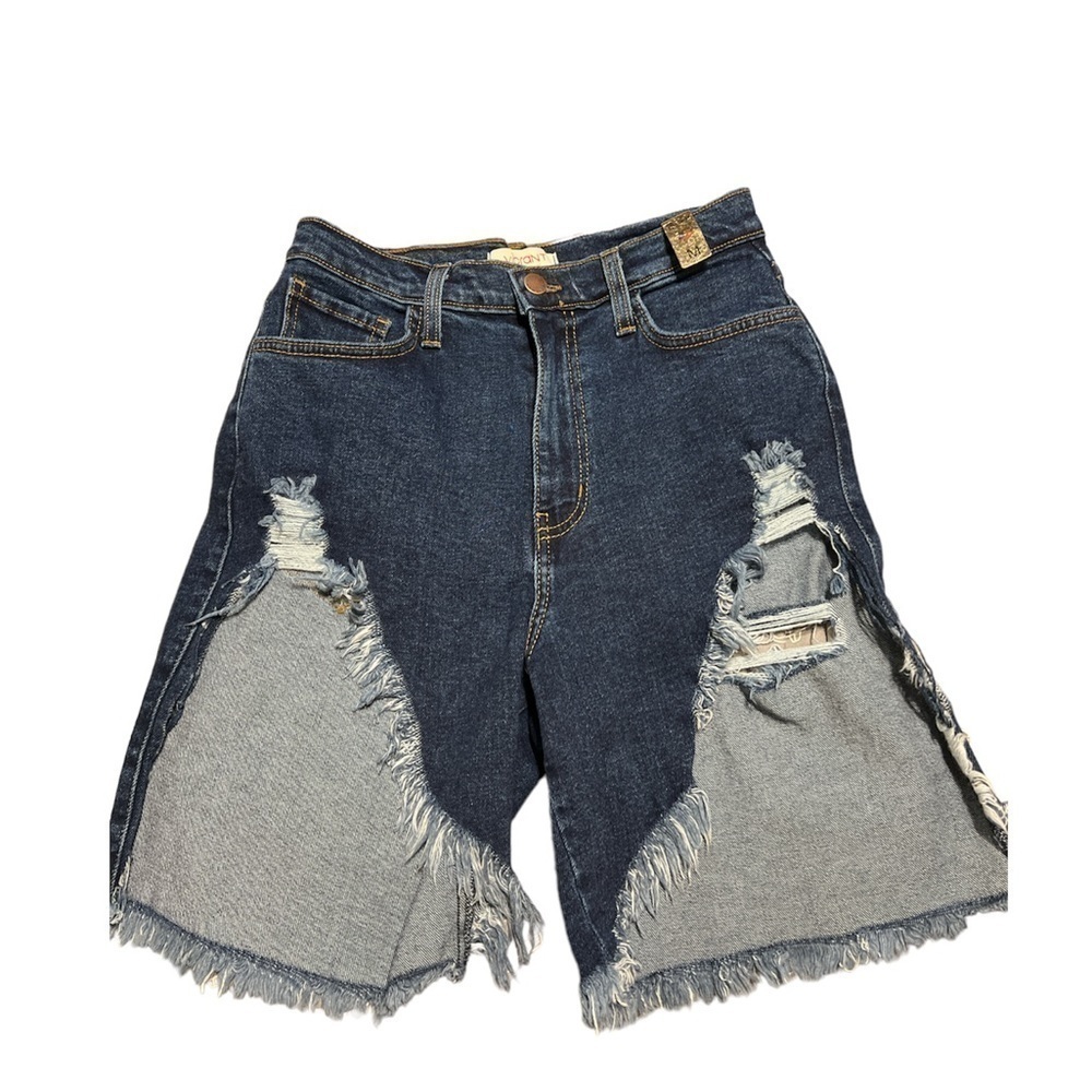 Vibrant M.I.U. Womens Cutoff Jean Shorts Size M. Made in USA High Rise. NWT.